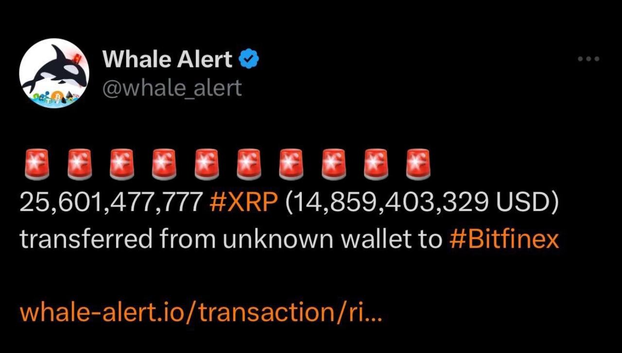 Перевод на Bitfinex $15 млрд в XRP оказался неудачным эксплойтом